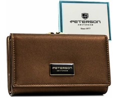 Piniginė moterims Peterson, rudas PT64