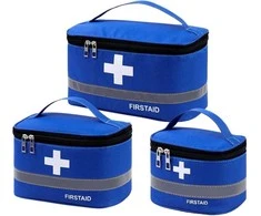 Pirmosios pagalbos vaistinėlių dėžučių rinkinys 3vnt B7