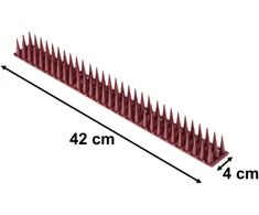 Ikonka Tankus plastikinis spyglių rinkinys, rudas, 43 cm