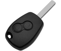 Raktelio korpusas juodas 2 mygtukų Dacia/Renault A289