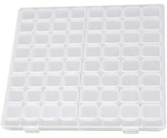 Skaidrus PVC papuošalų organizatorius 28 skyreliai