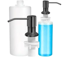 Skysčio dozatorius juodas, nerūdijantis plienas, 350 ml DH131