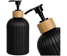 Skysto muilo dozatorius juodas PVC 500 ml
