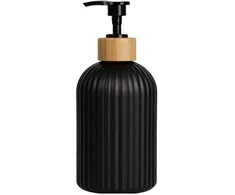 Skysto muilo dozatorius juodas PVC 500 ml