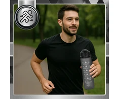 Sportinis gertuvė juoda Tritan BPA Free 1 l TRESSARI G18
