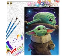 Tapyba pagal numerius su rėmu 40 x 50 cm „Kosminis vaikas“ TP20