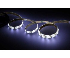 Vandeniui atspari LED juosta su judesio jutikliu, 1m, 59 LED, šaltai balta, USB baterija