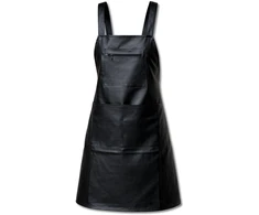 Vandeniui atspari PVC prijuostė, juoda, 80×62 cm H163