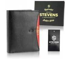 Vertikali odinė piniginė vyrams Stevens DP01