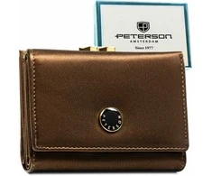 Vidutinė piniginė moterims Peterson, ruda PT69