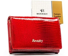 Vidutinė piniginė moterims Rovicky, raudona