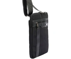 Vyriška juoda crossbody piniginė Coveri World CW2264, ekologiška oda, su reguliuojamu dirželiu