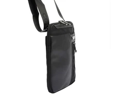 Vyriška juoda crossbody piniginė Coveri World CW2263 su reguliuojamu dirželiu