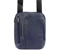 Vyriška mėlyna crossbody piniginė Pierre Cardin, ekologiška oda