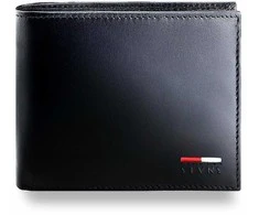 Vyriška natūralios odos piniginė Stevens Z07-325-R, RFID apsauga