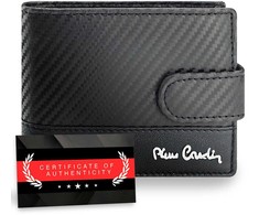Vyriška odinė piniginė Pierre Cardin, juoda, RFID apsauga A423706