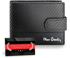 Vyriška odinė piniginė Pierre Cardin, juoda, RFID apsauga A323706