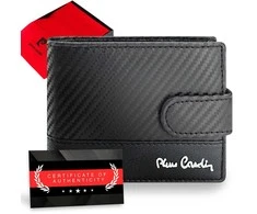 Vyriška odinė piniginė Pierre Cardin, juoda, RFID apsauga A5288706
