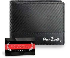 Vyriška odinė piniginė Pierre Cardin, juoda, RFID apsauga 323706