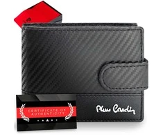 Vyriška odinė piniginė Pierre Cardin, juoda, RFID apsauga A6088706