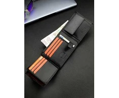 Vyriška odinė piniginė Pierre Cardin, juoda, RFID apsauga 423706