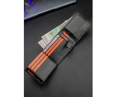 Vyriška odinė piniginė Pierre Cardin, juoda, RFID apsauga 323706