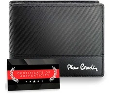 Vyriška odinė piniginė Pierre Cardin, juoda, RFID apsauga 423706