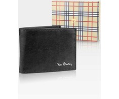 Vyriška odinė piniginė Pierre Cardin Tilak50 8805 su RFID apsauga, juodos spalvos