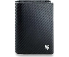 Vyriška odinė piniginė Stevens 326 Carbon, juoda