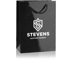 Vyriška odinė piniginė Stevens su RFID apsauga, juoda PREMIUM W-325A