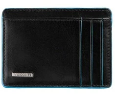 Vyriška odinė piniginė, Visconti Monaco ALP91, juoda, su RFID apsauga