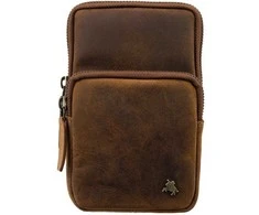 Vyriška odinė rankinė, Visconti S-5, ruda