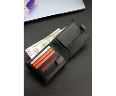 Vyriška piniginė Pierre Cardin, odinė, su RFID apsauga A423206