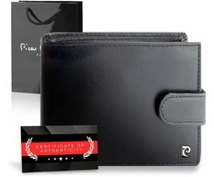 Vyriška piniginė Pierre Cardin, su RFID apsauga, juoda A323306
