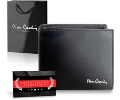 Vyriška piniginė Pierre Cardin, su RFID apsauga, juoda 5288206
