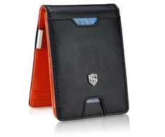 Vyriška SLIM plona piniginė, kortelių dėklas su RFID Z01 Stevens