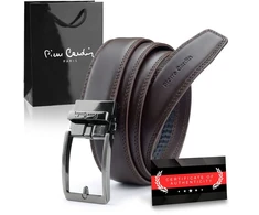Vyriškas diržas su automatine sagtimi Pierre Cardin, rudas D40023