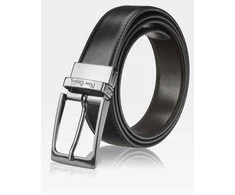 Vyriškas odinis diržas Pierre Cardin FWJX5, juodas