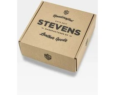 Vyriškas odinis diržas Stevens Army, juodas
