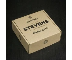 Vyriškas odinis diržas Stevens, juodas