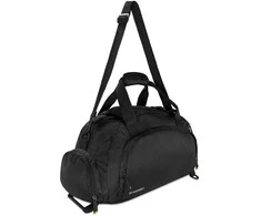 Wozinsky juoda kelioninė sportinė kuprinė rankiniam bagažui 40x20x25 cm