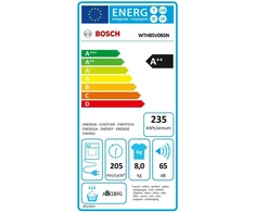 Siemens BOSCH WTH85V0BSN Džiovyklė (Pažeista pakuotė)