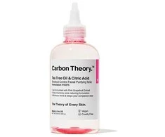 Carbon Theory Pleťové tonikum Arbatmedžio aliejus - Citrinos rūgštis Breakout Control (veido valomasis tonikas) 250 ml