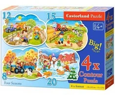 Castorland Dėlionė 55 vnt. - Keturi metų laikai