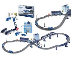 Elektrinio traukinio policijos automobiliai 92 elementai ~300cm