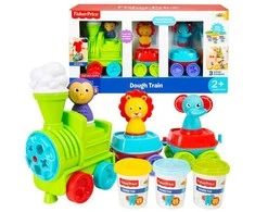 Fisher Price traukinys + tešla 3 spalvos