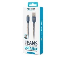 Forever Laidas "Jeans" micro-USB, 1m 2A