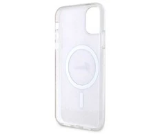 Guess GUHMN61H4STP Apple iPhone 11 6.1″ rožinės spalvos kietas dėklas 4G MagSafe