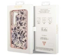 Guess dėklas, skirtas Samsung Galaxy S23 Plus GUHCS23MHCFWSP rožinės spalvos HC IML Flower