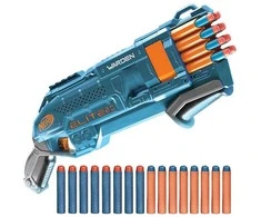 Hasbro Didelis lengvas Nerf Elite 2.0 ginklų rinkinys + 16 kulkų vaikams ZA5179